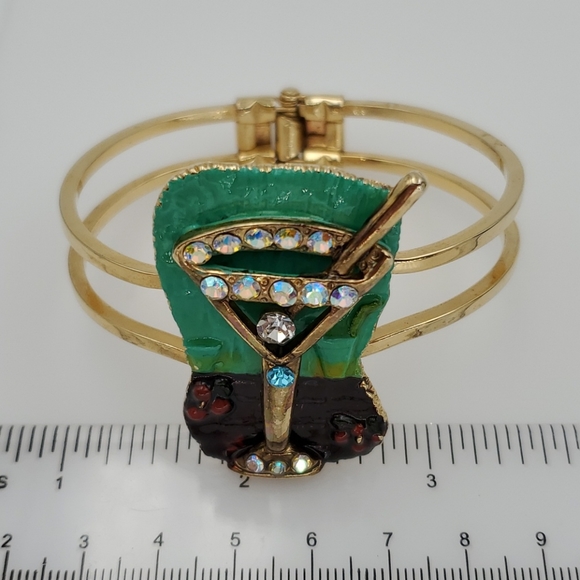 Rhinestone Martini Bracelet - Picture 6 of 6